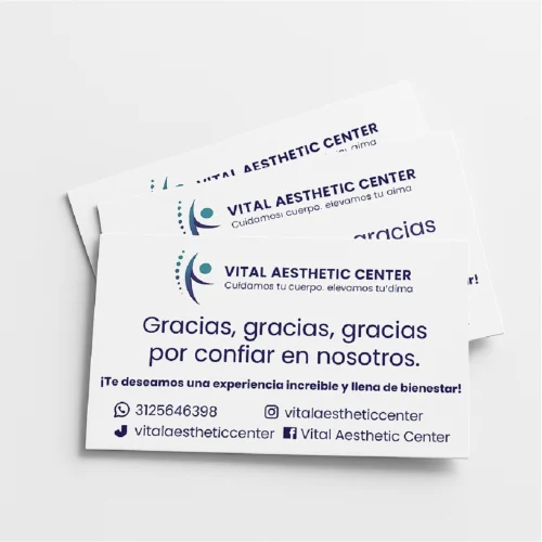 Tarjetas de agradecimiento